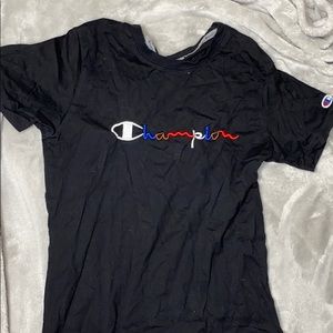 Champion all black short sleeve T-shirt